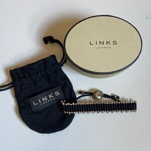 Links of London Staggered Black and Silver Friendship Bracelet